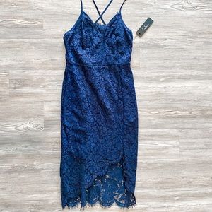 Lulus navy lace dress